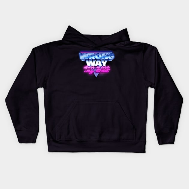 Limmy / Wrong Way - Down A One Way Street Kids Hoodie by DankFutura